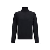 Dsquared² Black Fleece Wool Turtleneck